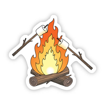 Campfire S'mores Sticker - The Wander Brand