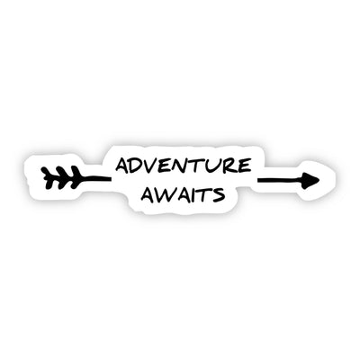 Adventure Awaits Arrow Sticker - The Wander Brand