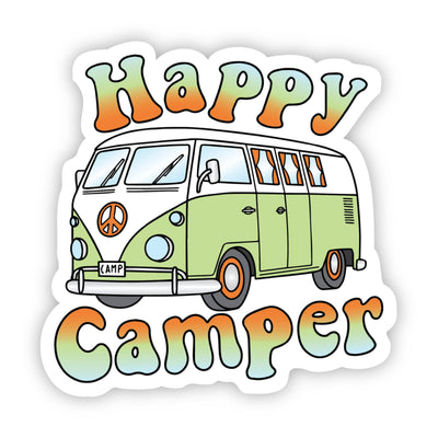 Happy Camper Nature Sticker - The Wander Brand