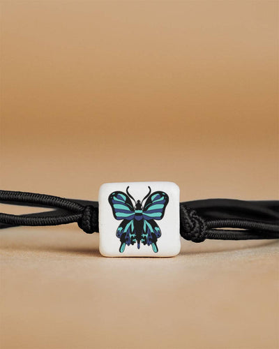 Blue Butterfly Doodle Bracelet - The Wander Brand