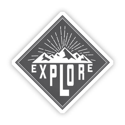 Explore Mountains Sticker - The Wander Brand