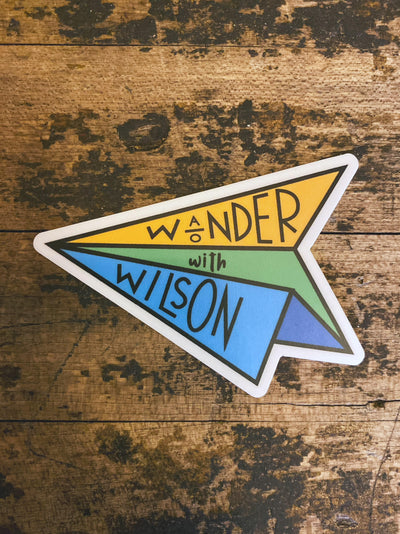 wander with wilson sticker - The Wander Brand
